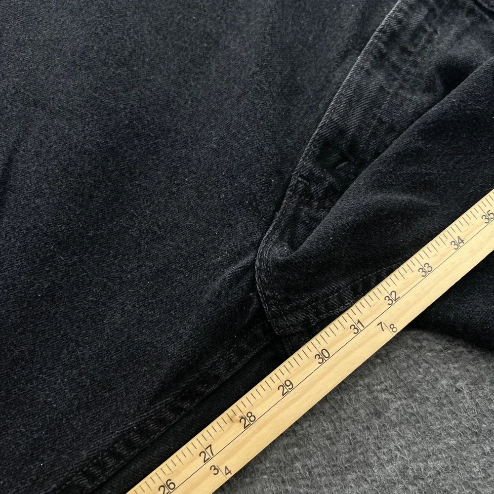 Vintage Levis 505 Jeans Mens 38 x 29 Black Faded Grunge Straight Leg Y2K Skater
